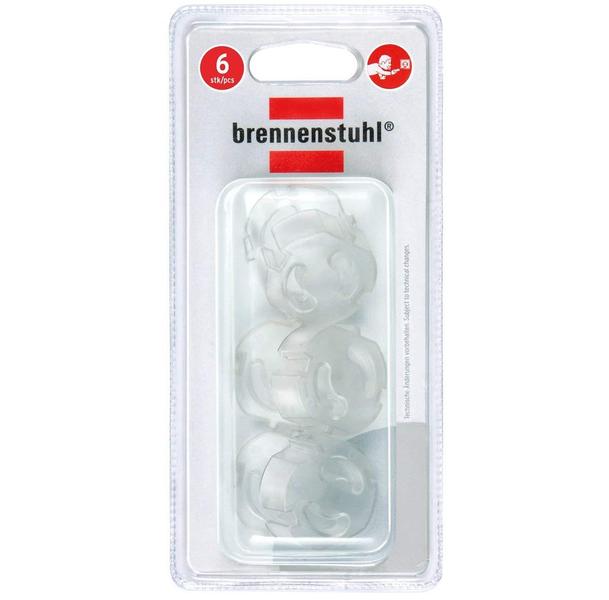 Заглушки для евро-розетки Brennenstuhl 1164480 заглушка для электрических розеток комплект 6 шт серый 4050381
