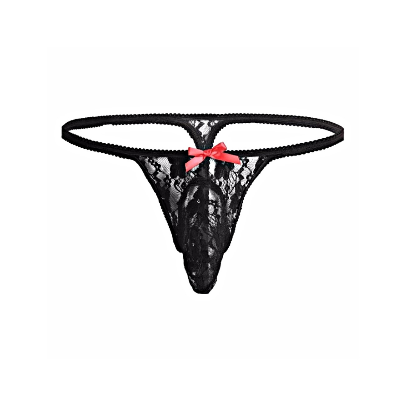 

Мужские трусы стринги черные Romeo Rossi RR1033-2 M, RR1033