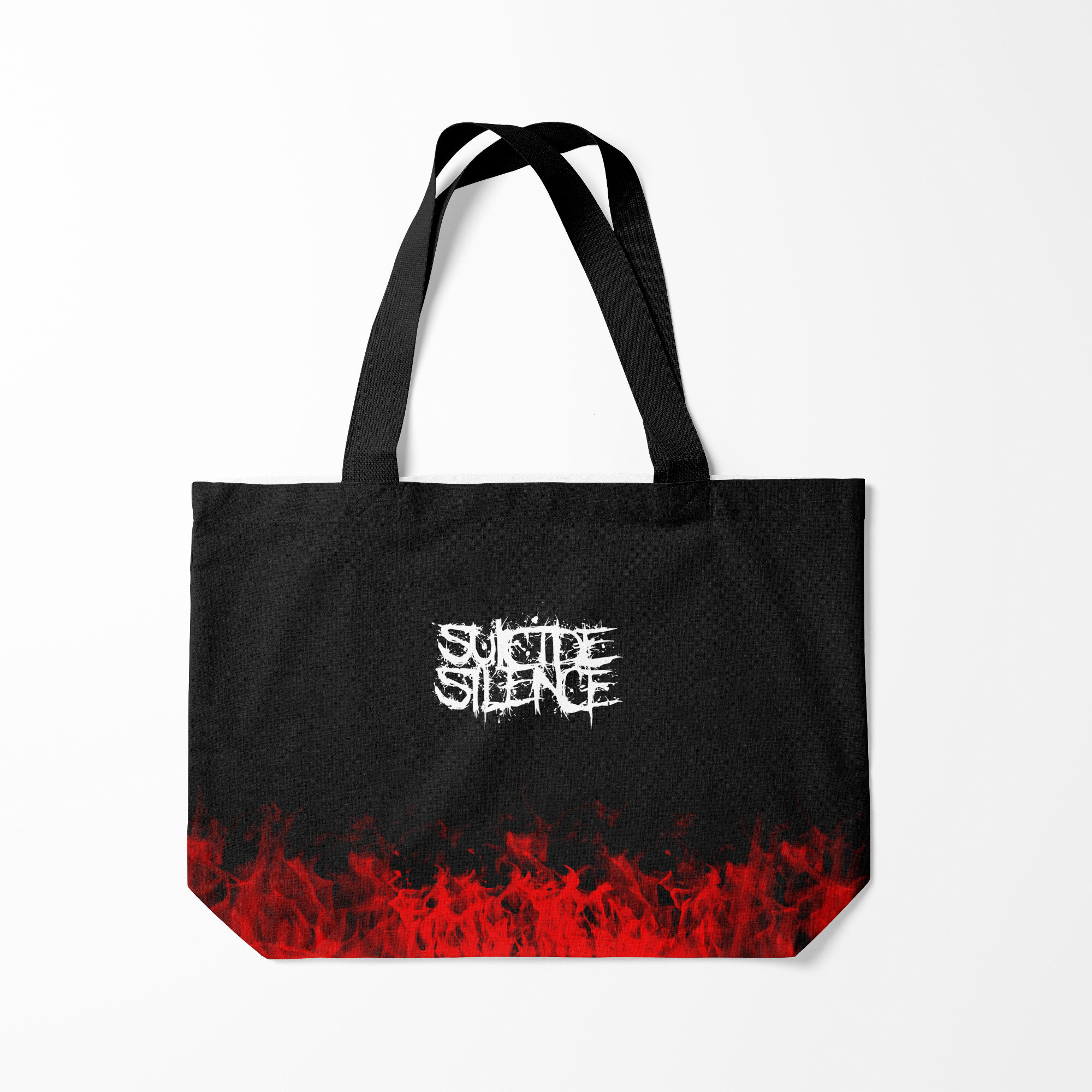 

Сумка шoппер унисекс Burnettie Suicide Silence, черный; красный, Suicide Silence