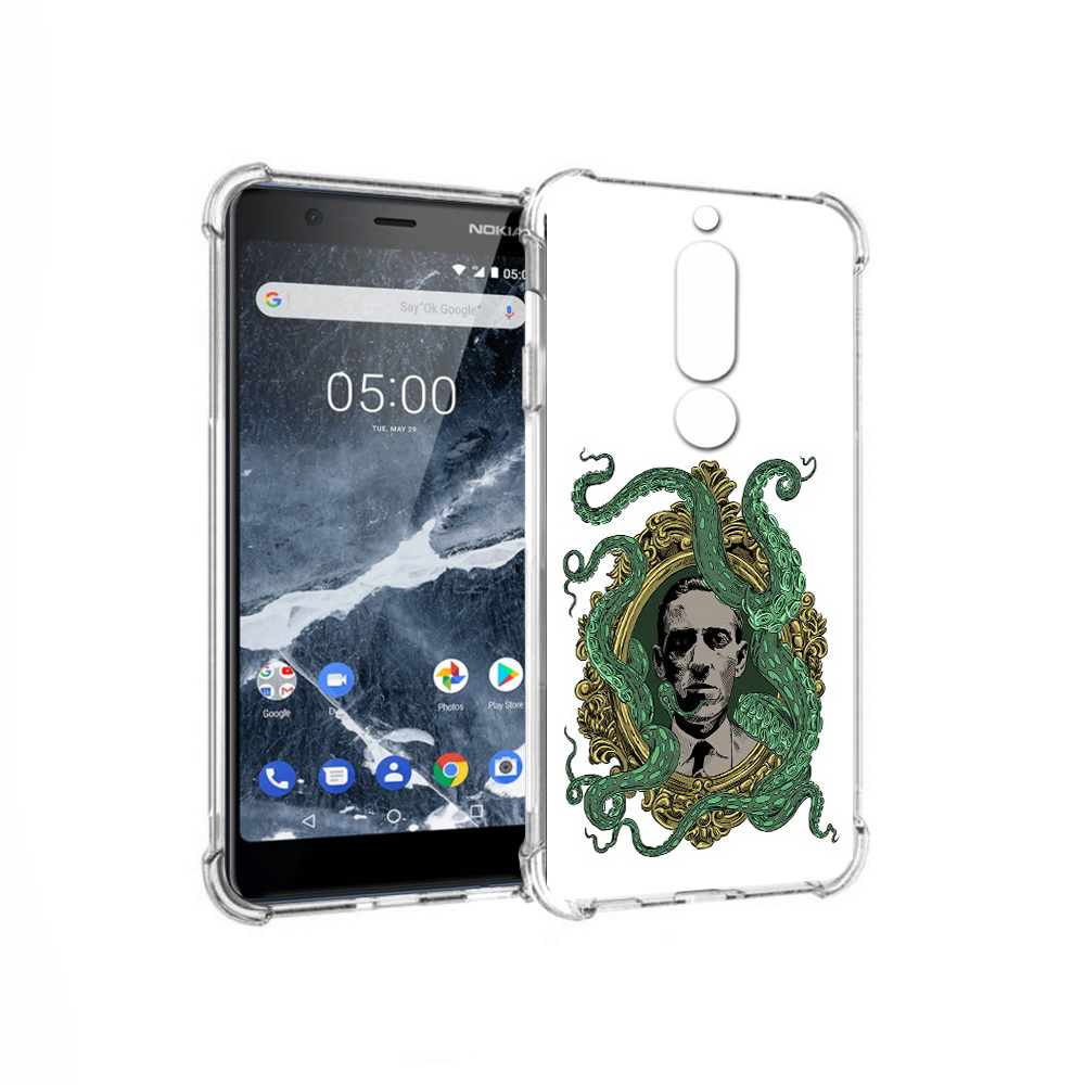 

Чехол MyPads Tocco для Nokia 5.1 портрет с кракеном (PT114144.121.552), Прозрачный, Tocco