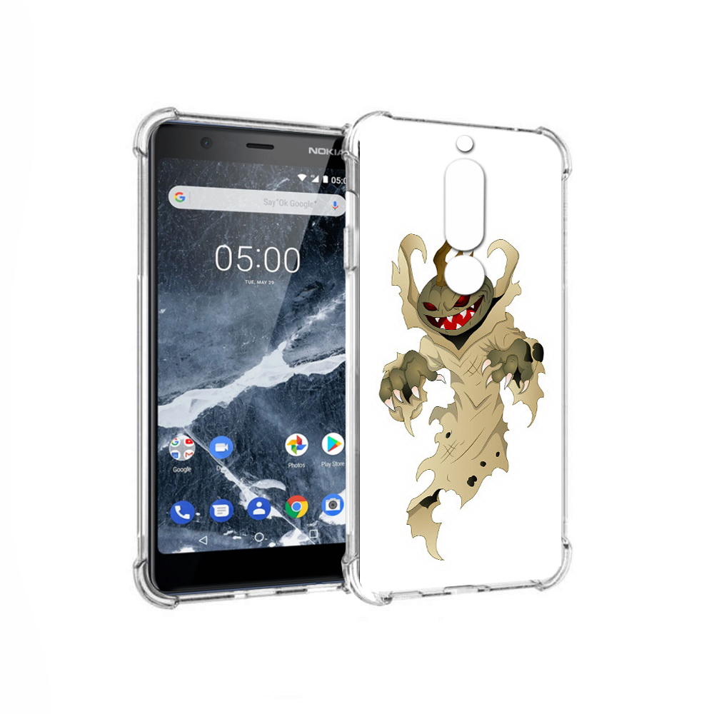 

Чехол MyPads Tocco для Nokia 5.1 призрак хэллоуина (PT114144.121.555), Прозрачный, Tocco