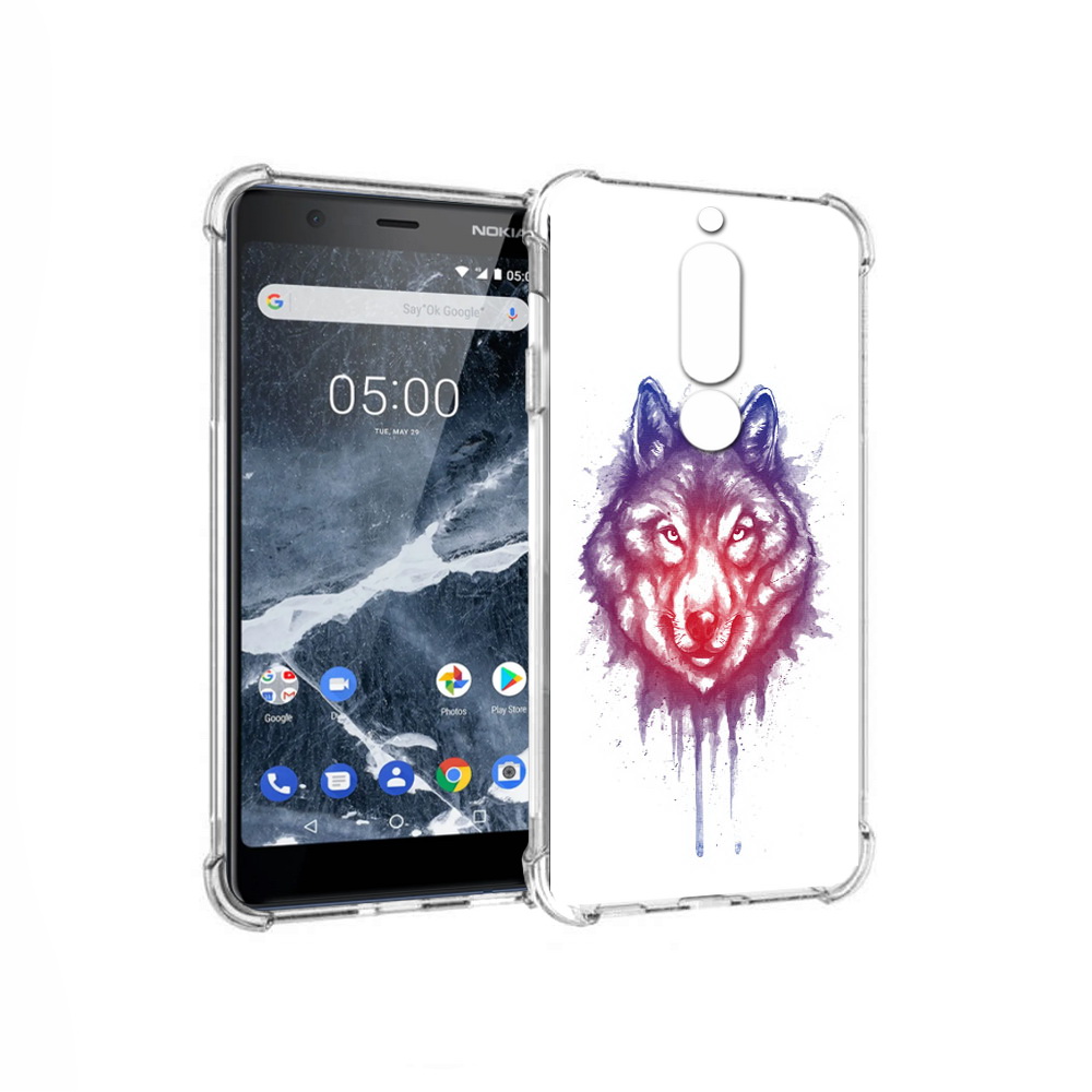

Чехол MyPads Tocco для Nokia 5.1 пушистый волк (PT114144.121.561), Прозрачный, Tocco
