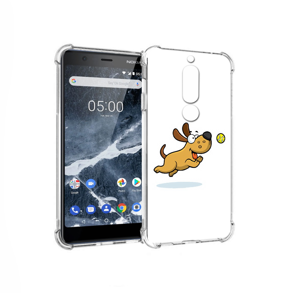 

Чехол MyPads Tocco для Nokia 5.1 пёсик (PT114144.121.563), Прозрачный, Tocco