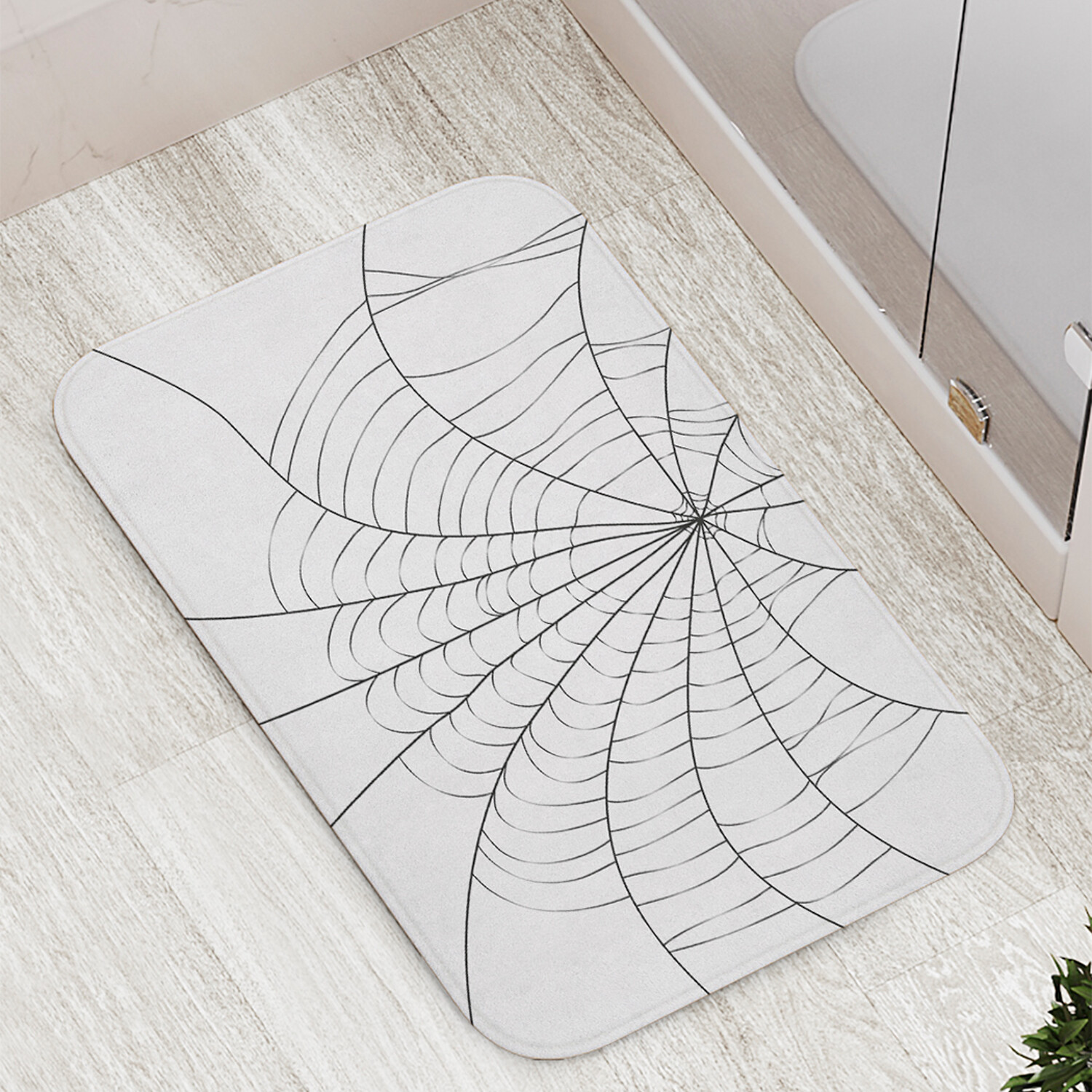 

Коврик противоскользящий JoyArty "Паутина" для ванной сауны бассейна 77х52 см, Паутина