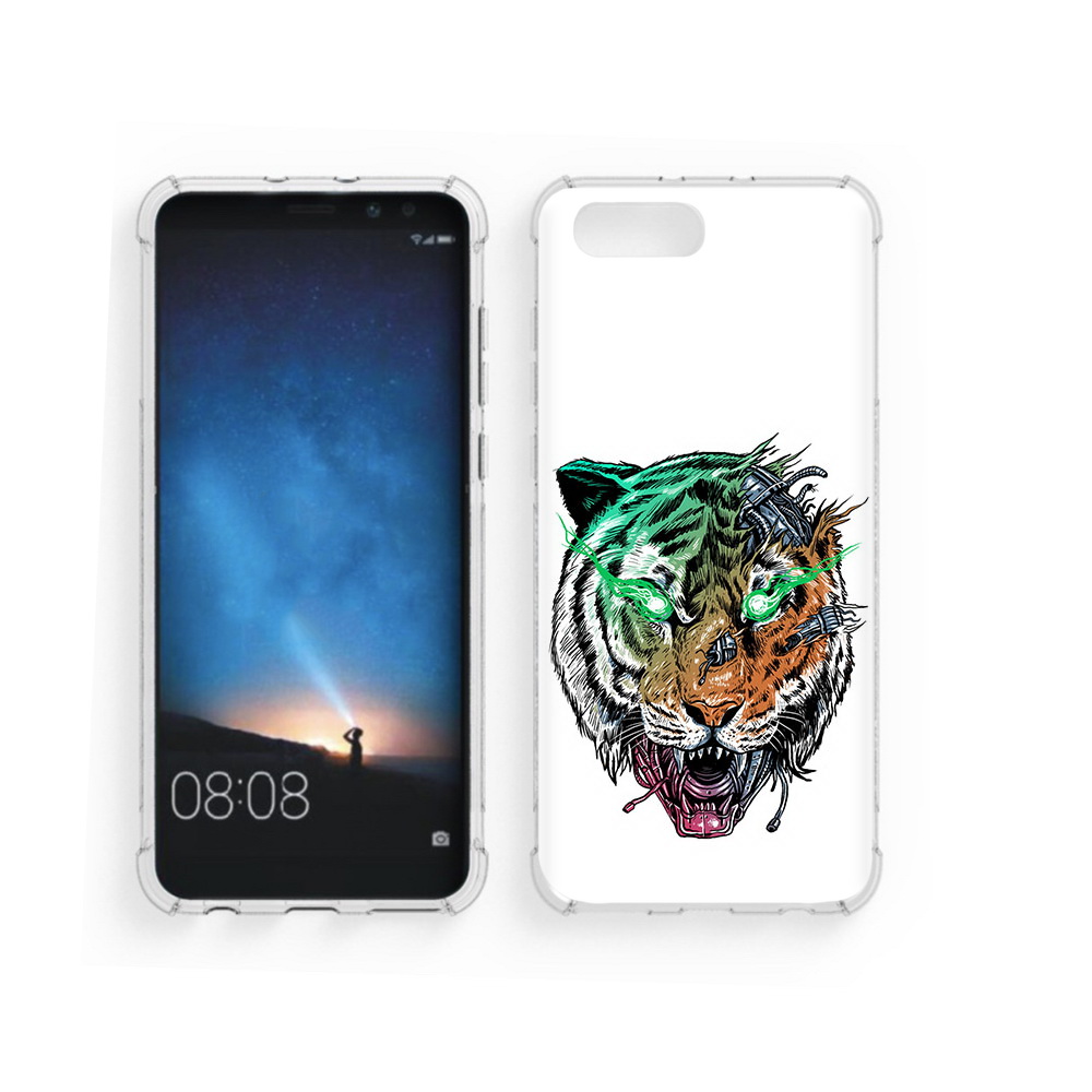 

Чехол MyPads Tocco для Honor V10 робо-тигр (PT98539.62.584), Прозрачный, Tocco