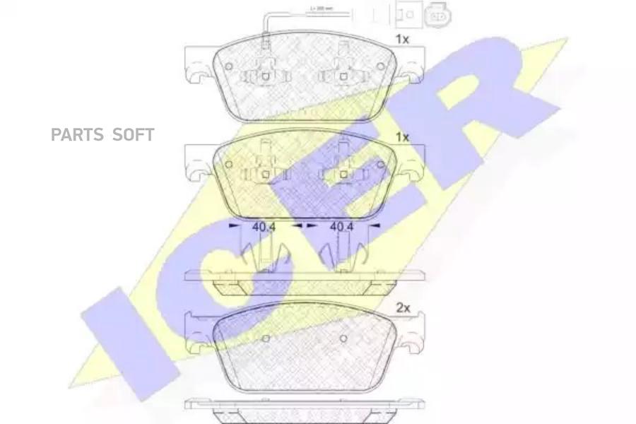 

Колодки Передние Vw T5/Multivan 03->/Type Ate /Wk+ Icer 141953 Icer арт. 141953