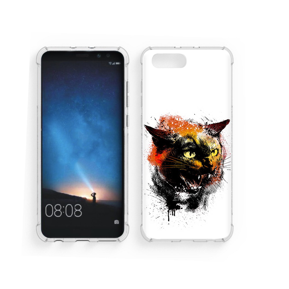 

Чехол MyPads Tocco для Honor V10 сиамский кот (PT98539.62.598), Прозрачный, Tocco