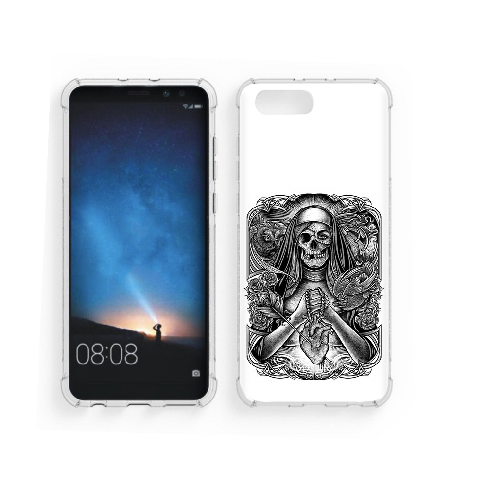 

Чехол MyPads Tocco для Honor V10 скелет с сердцем (PT98539.62.603), Прозрачный, Tocco