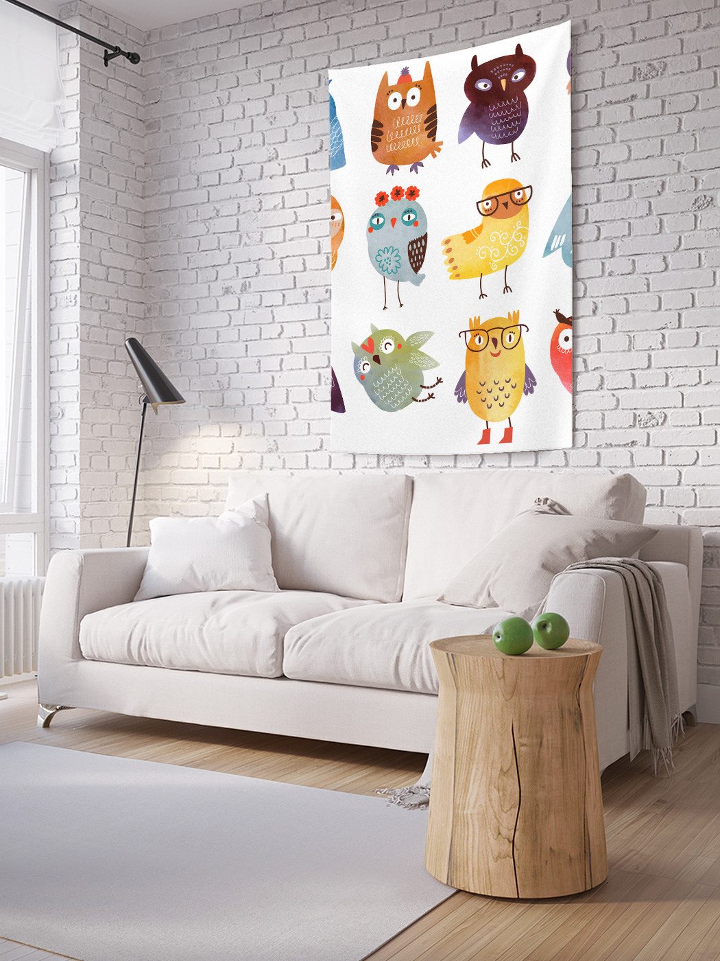 

Вертикальное фотопанно на стену JoyArty Разные совы 150x200 см, Разные совы