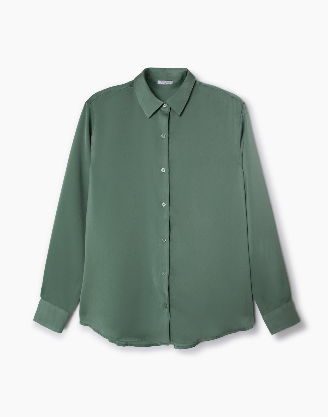 Блуза женская Gloria Jeans GWT003145 зеленая XS