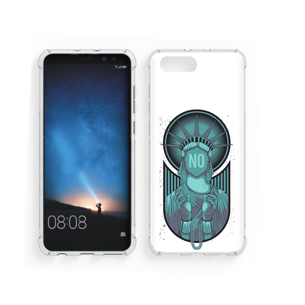 

Чехол MyPads Tocco для Honor V10 статуя свободы зеленый (PT98539.62.623), Прозрачный, Tocco
