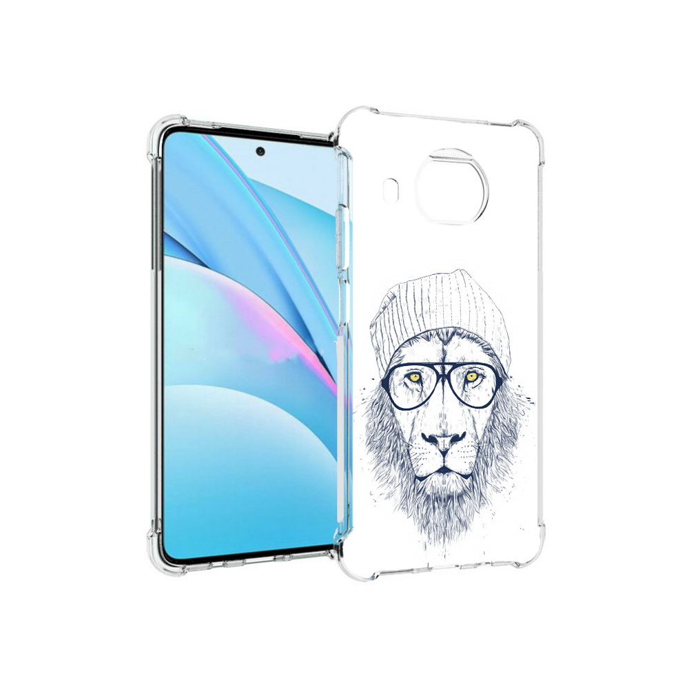 

Чехол MyPads Tocco для Xiaomi Mi 10T Lite хиппи лев (PT154732.269.663), Прозрачный, Tocco