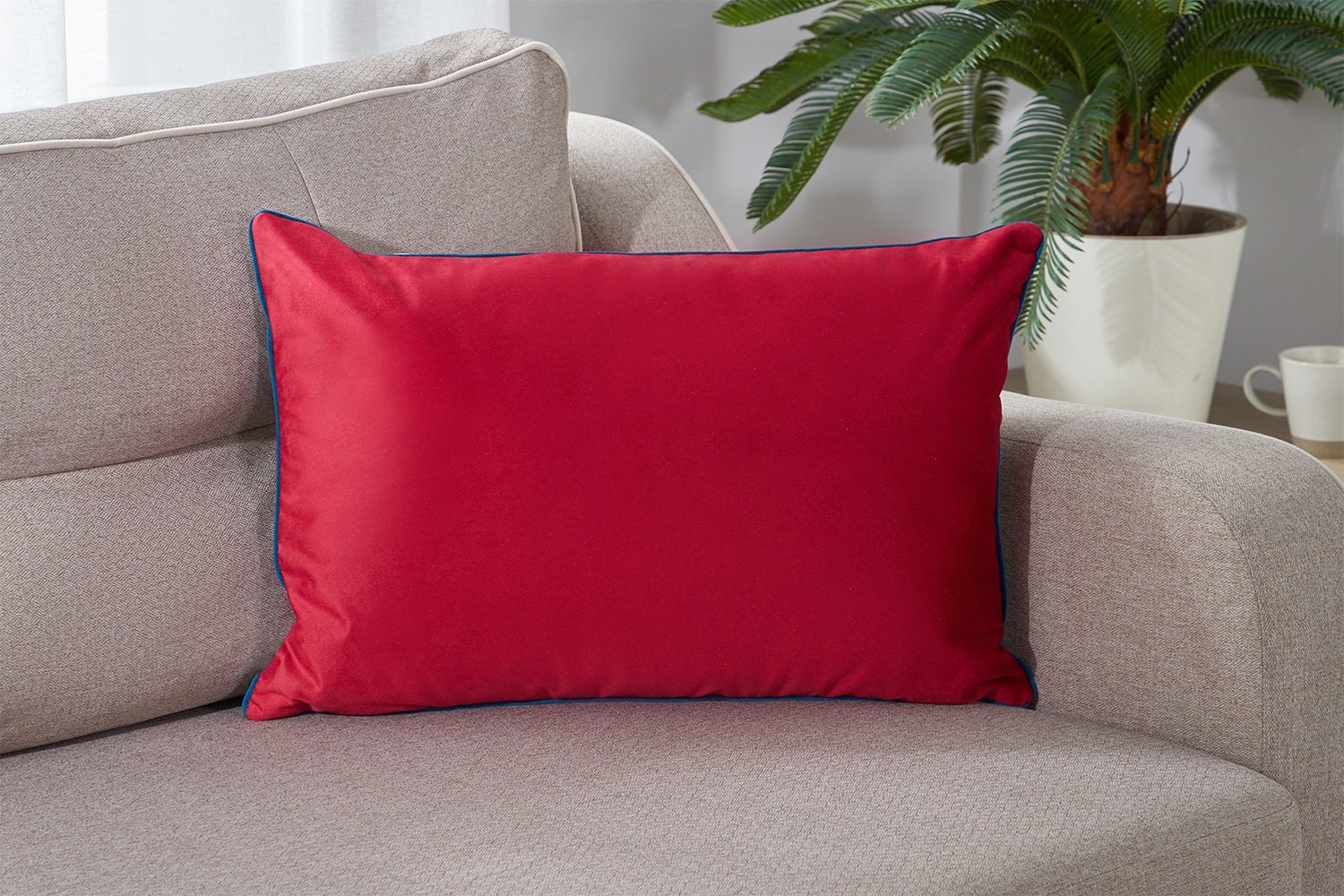 

Подушка на молнии Linen Way Red silver, Red silver