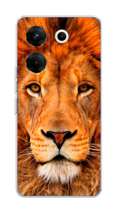 

Чехол на Tecno Camon 20 Pro 5G "Благородный лев", Оранжевый, 304050-1