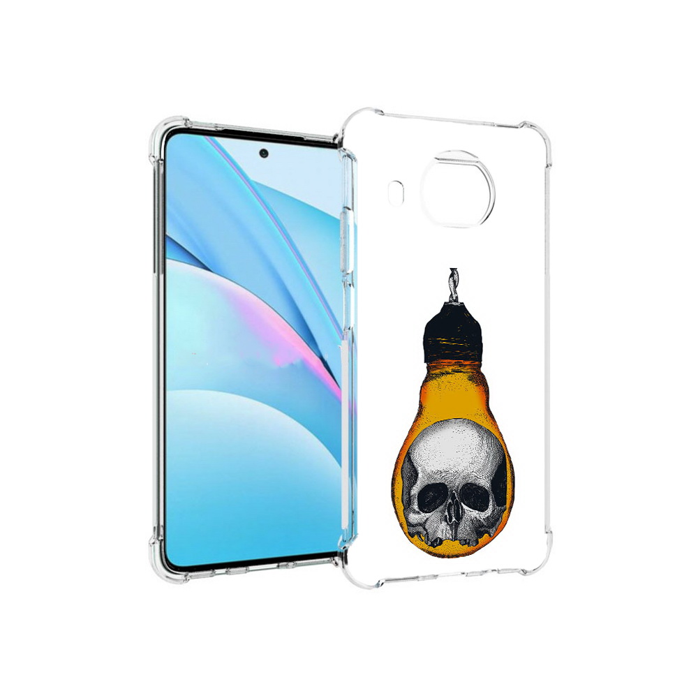 

Чехол MyPads Tocco для Xiaomi Mi 10T Lite череп в лампочке (PT154732.269.676), Прозрачный, Tocco