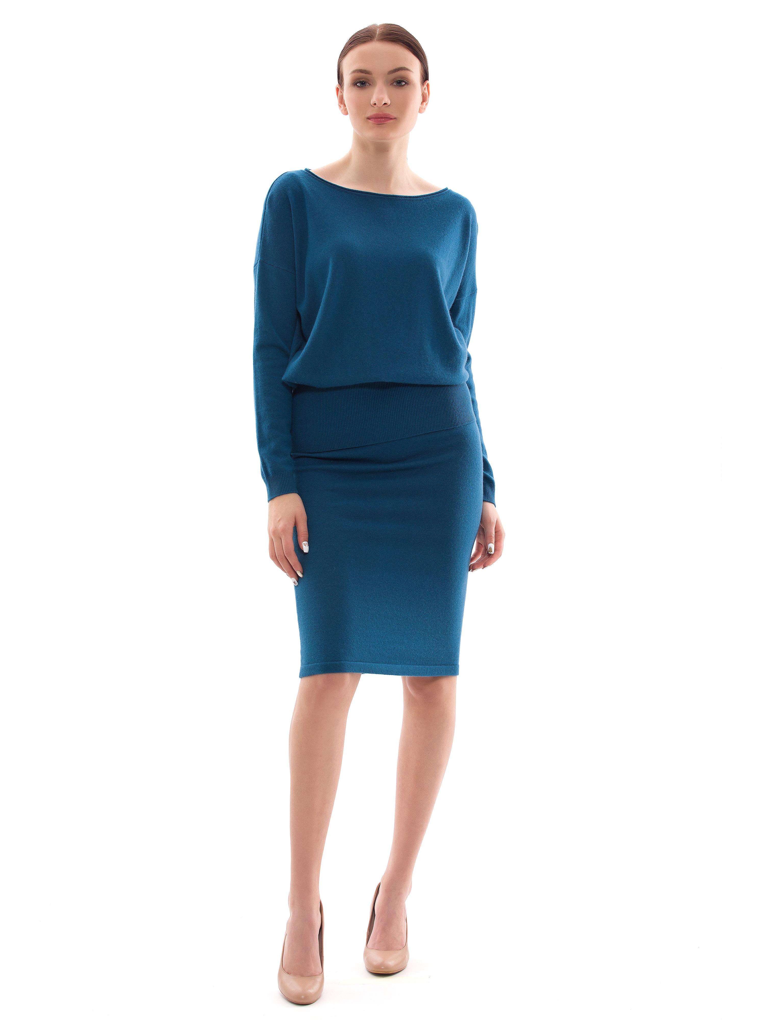 

Джемпер женский Inari IFW23-2421-SWO бирюзовый 50/XL_176-100-106, IFW23-2421-SWO