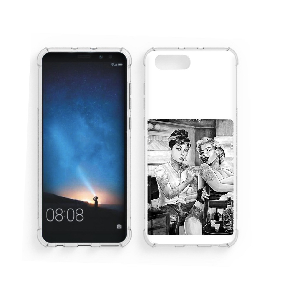

Чехол MyPads Tocco для Honor V10 тату мастер (PT98539.62.637), Прозрачный, Tocco