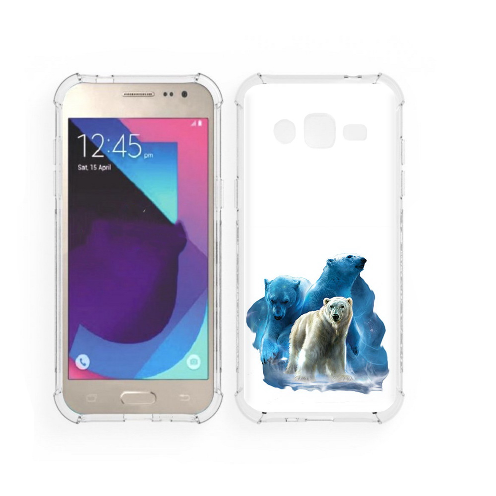 

Чехол MyPads Tocco для Samsung Galaxy J2 полярный медведь (PT226924.572.549), Прозрачный, Tocco