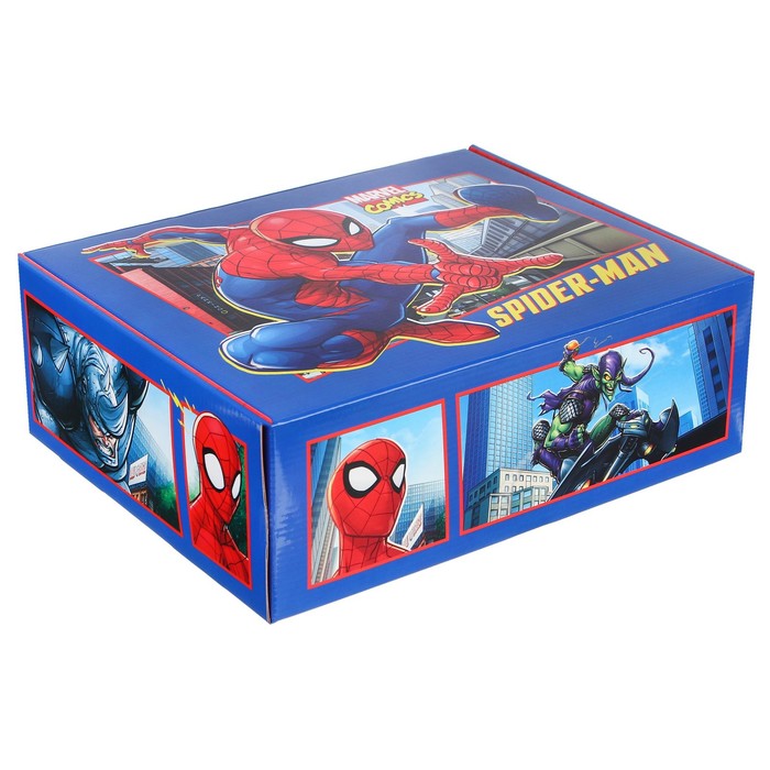 MARVEL Складная коробка с игрой 31,2х25,6х16,1 см, Человек-паук