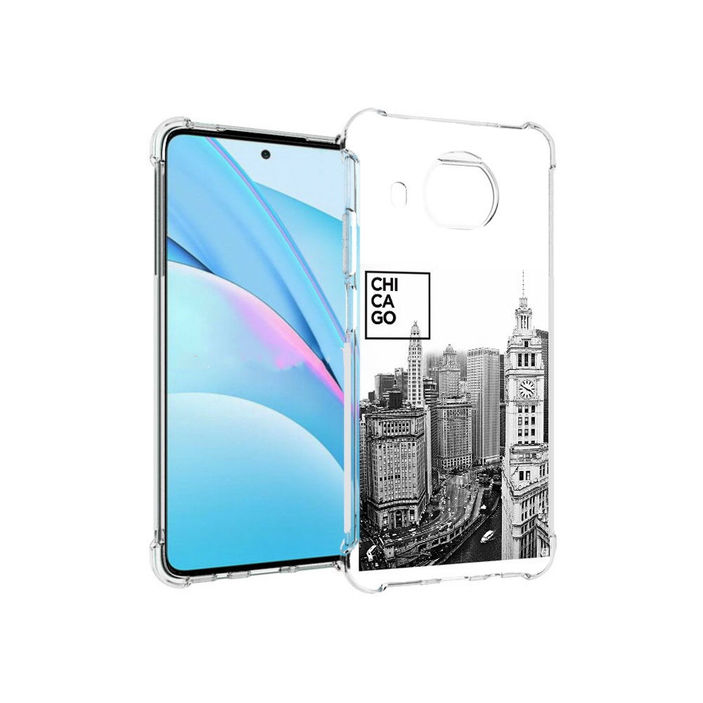 

Чехол MyPads Tocco для Xiaomi Mi 10T Lite черно белый чикаго (PT154732.269.689), Прозрачный, Tocco