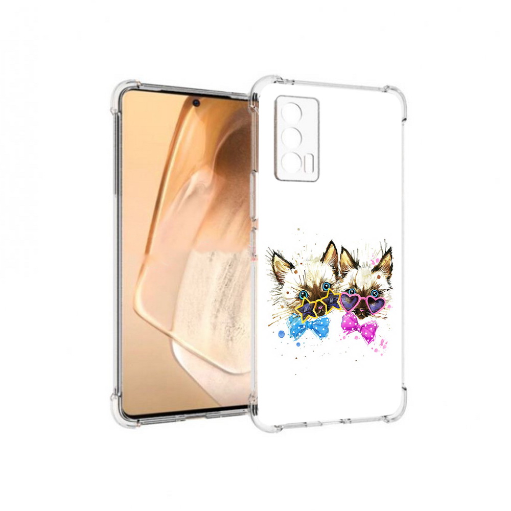

Чехол MyPads Tocco для Vivo iQOO Neo 5 милые котята (PT226960.398.474), Прозрачный, Tocco