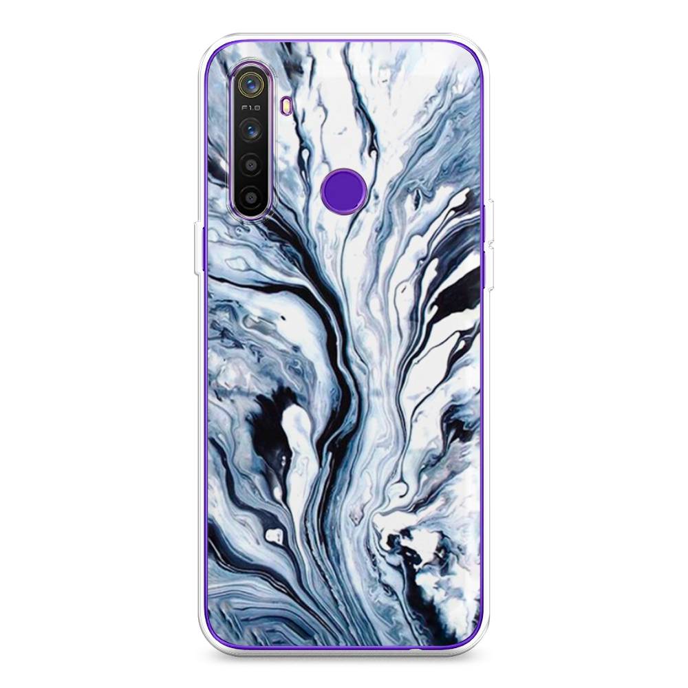

Чехол Awog на Realme 5 "Голубой минерал мрамор", Разноцветный, 251550-3
