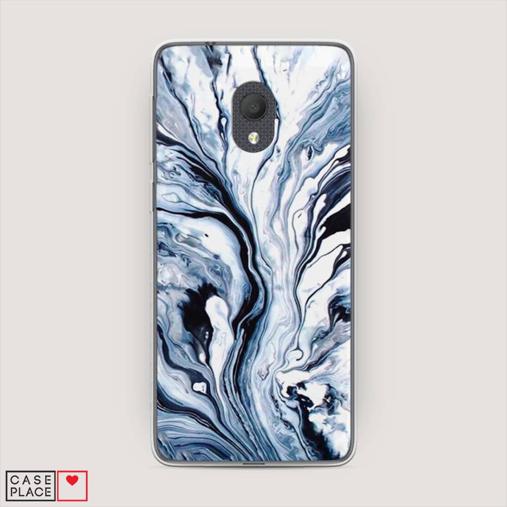 

Чехол Awog на Alcatel 1C 5003D (2019) / Алкатель 1C 5003D (2019) "Голубой минерал мрамор", 170650-3