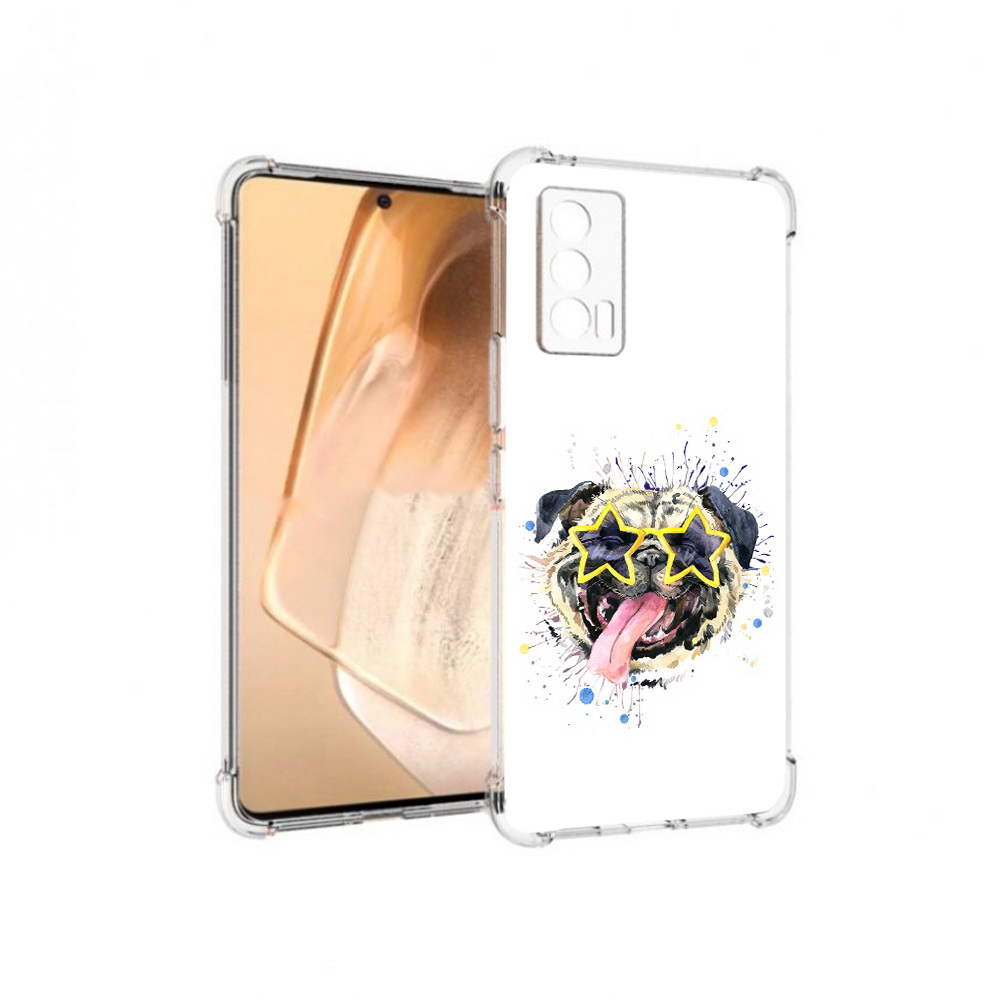 

Чехол MyPads Tocco для Vivo iQOO Neo 5 мопс боксер (PT226960.398.482), Прозрачный, Tocco
