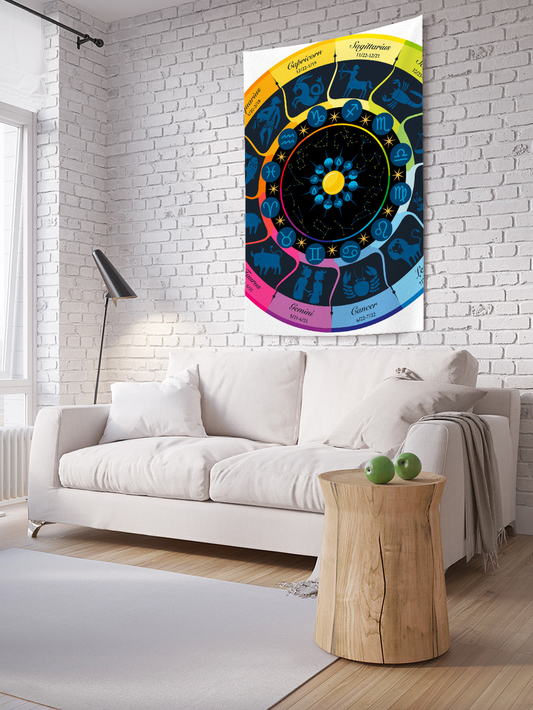 

Вертикальное фотопанно на стену JoyArty Зодиакальный календарь 150x200 см, Зодиакальный календарь