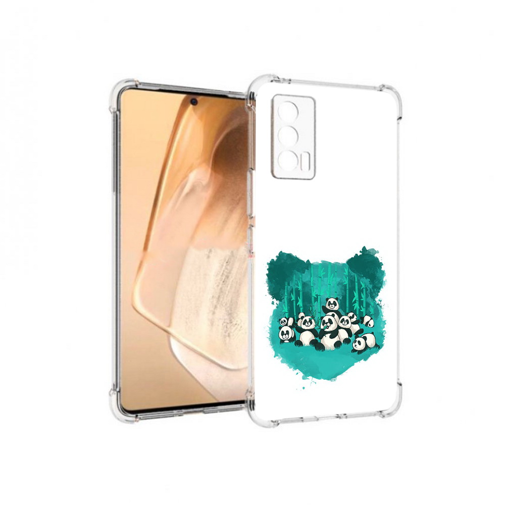 

Чехол MyPads Tocco для Vivo iQOO Neo 5 нарисованные панды (PT226960.398.508), Прозрачный, Tocco