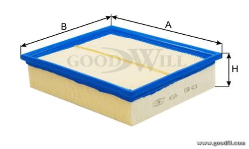 

Фильтр воздушный двигателя Goodwill AG106