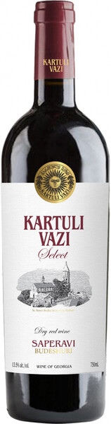 Вино Tiflis Wine Cellar Kartuli Vazi Select Budeshuri красное, сухое, 750 мл