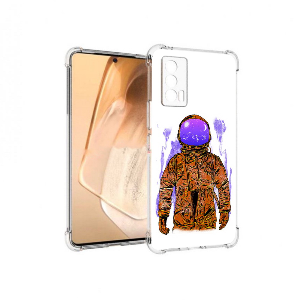 

Чехол MyPads Tocco для Vivo iQOO Neo 5 нарисованный мужчина в скафандре (PT226960.398.510), Прозрачный, Tocco