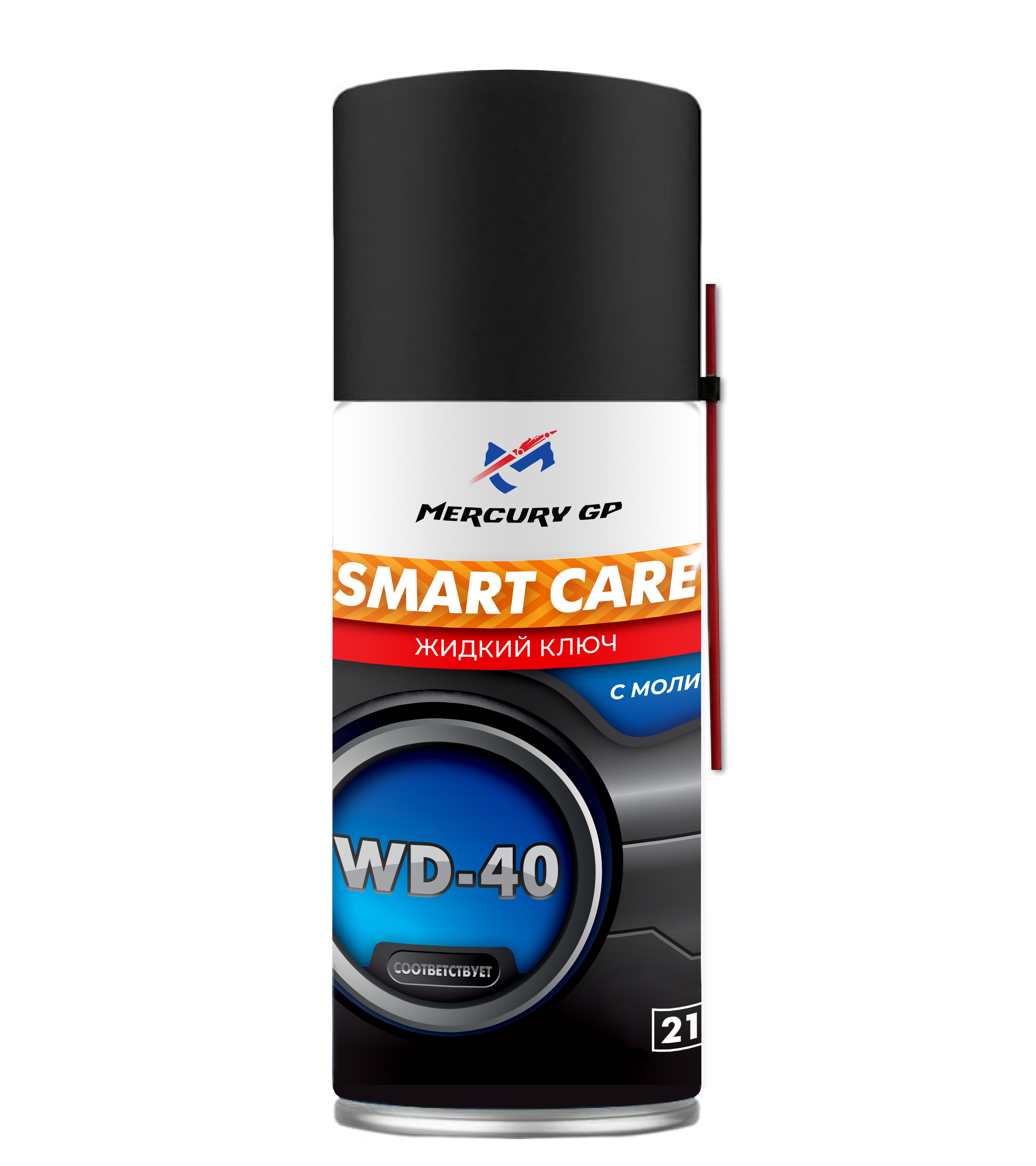 Жидкий ключ с молибденом (WD-40) Mercury GP Smart Care 210 мл.