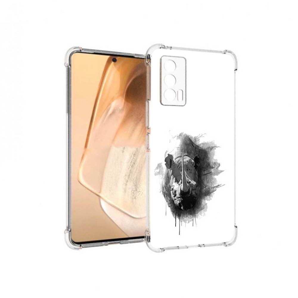 

Чехол MyPads Tocco для Vivo iQOO Neo 5 носорог (PT226960.398.523), Прозрачный, Tocco