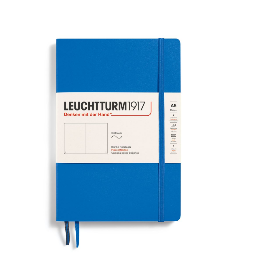 

Блокнот Leuchtturm1917 Classic Medium 369801 125л, Без разметки, A5, мягкая обложка