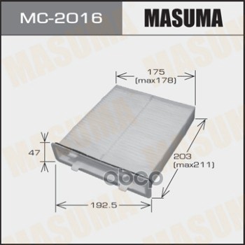 

Фильтр Салона Suzuki Sx4 06- Masuma Masuma арт. MC2016