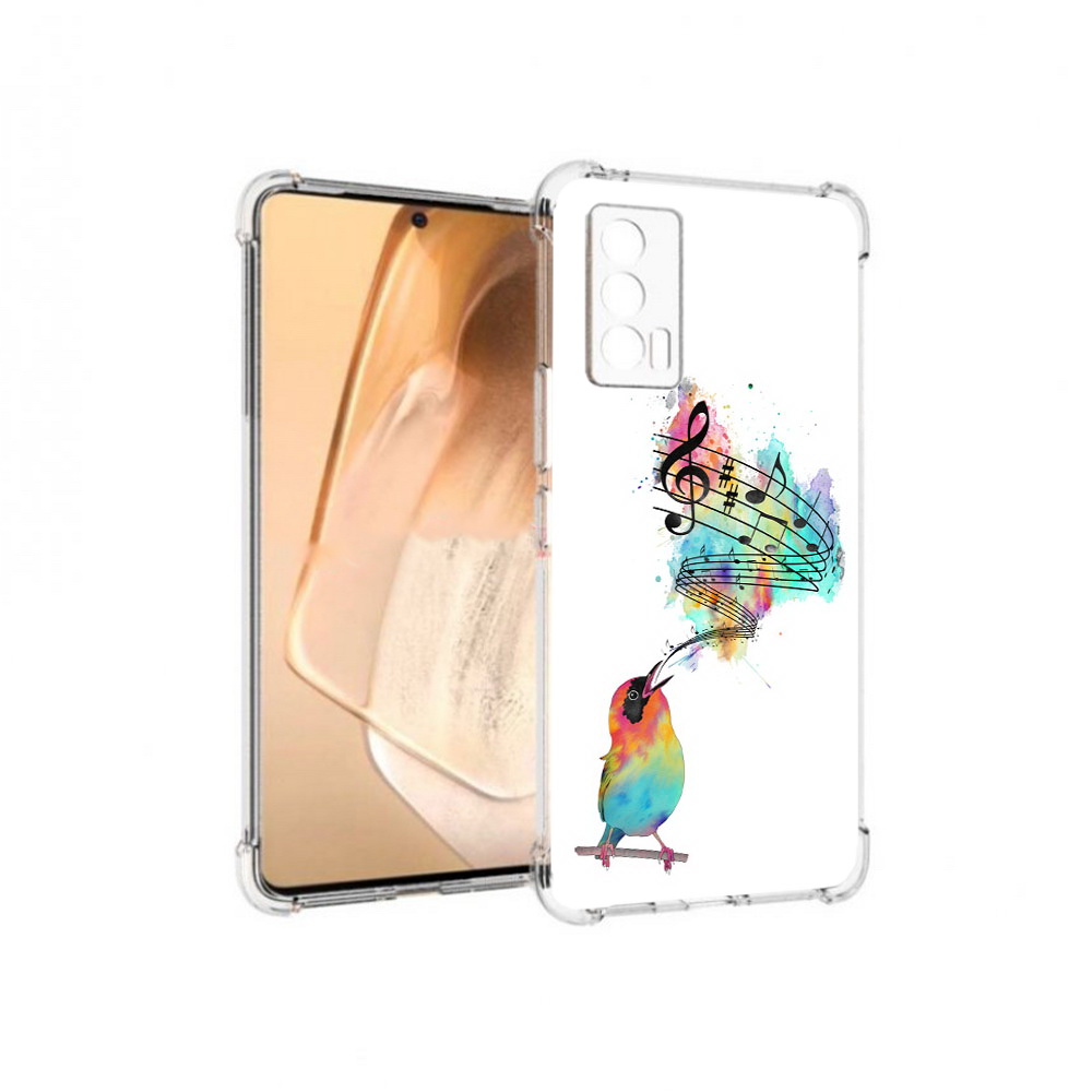 

Чехол MyPads Tocco для Vivo iQOO Neo 5 певчая птичка (PT226960.398.536), Прозрачный, Tocco
