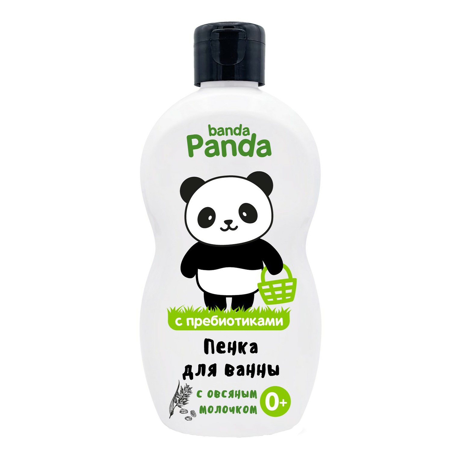 Пена для ванны детская Banda Panda с овсяным молочком и пребиотиками 400 мл