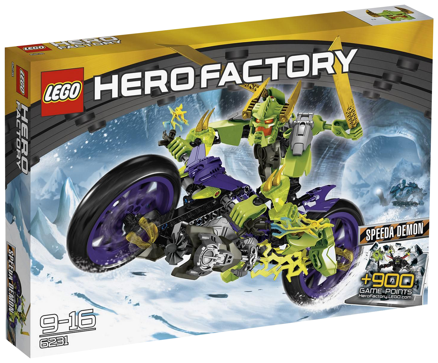 

Конструктор LEGO Hero Factory 6231 Демон Байкер speeda demon