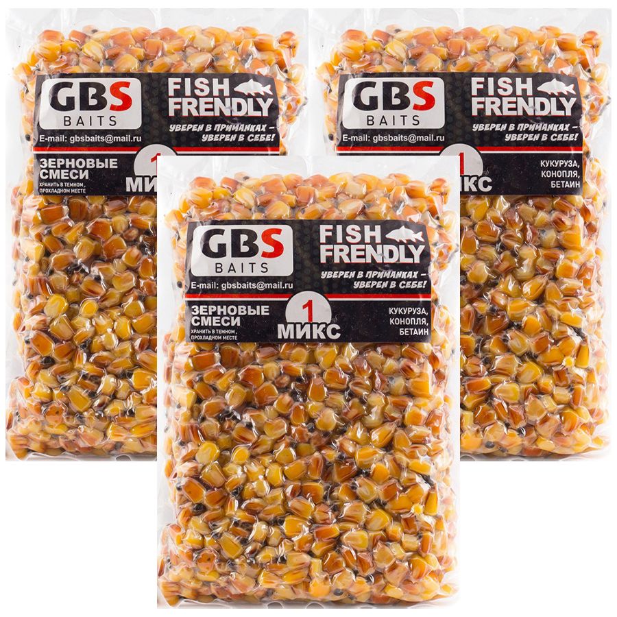 

Зерновая смесь GBS BaITS mix1 3 кг, Зерновая смесь mix1