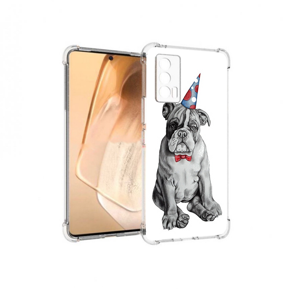 

Чехол MyPads Tocco для Vivo iQOO Neo 5 праздничный щенок (PT226960.398.554), Прозрачный, Tocco