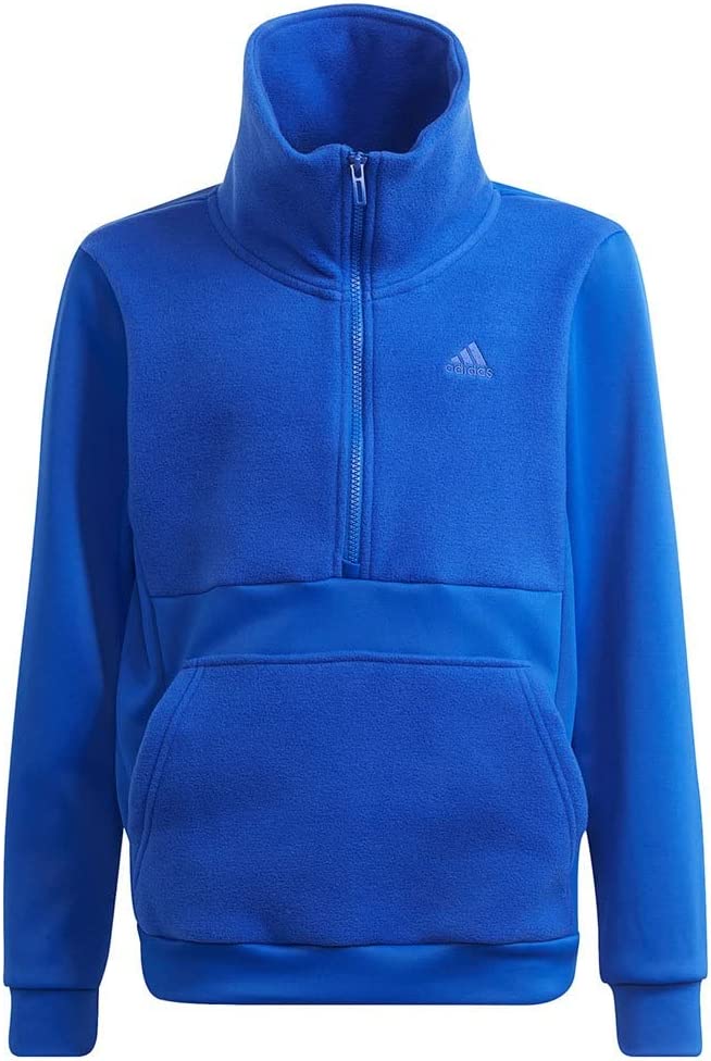 Толстовка Adidas Fl Halfzip, для мальчиков, GT1425, размер 140 см синий