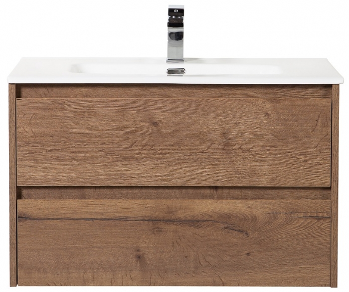 

Тумба с раковиной BelBagno Kraft 100-BB1000ETL Rovere Tabacco, Коричневый, Kraft