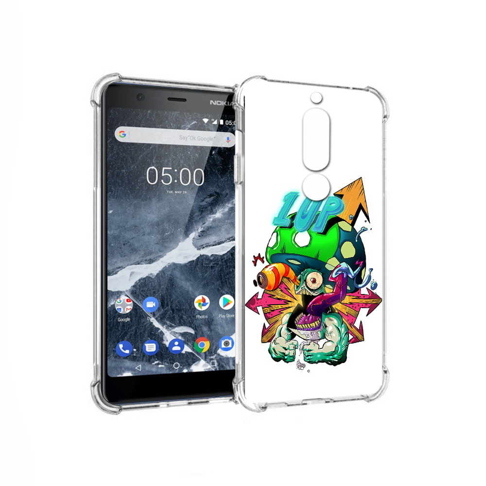 

Чехол MyPads Tocco для Nokia 5.1 сильный гриб абстракция (PT114144.121.599), Прозрачный, Tocco