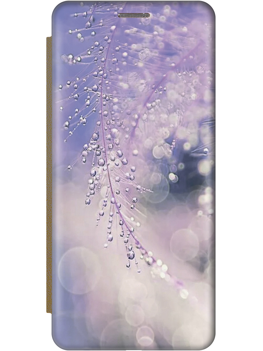 

Чехол-книжка на Realme C67 с рисунком "Ветка в капельках" золотой, Белый;синий;фиолетовый, 20012144