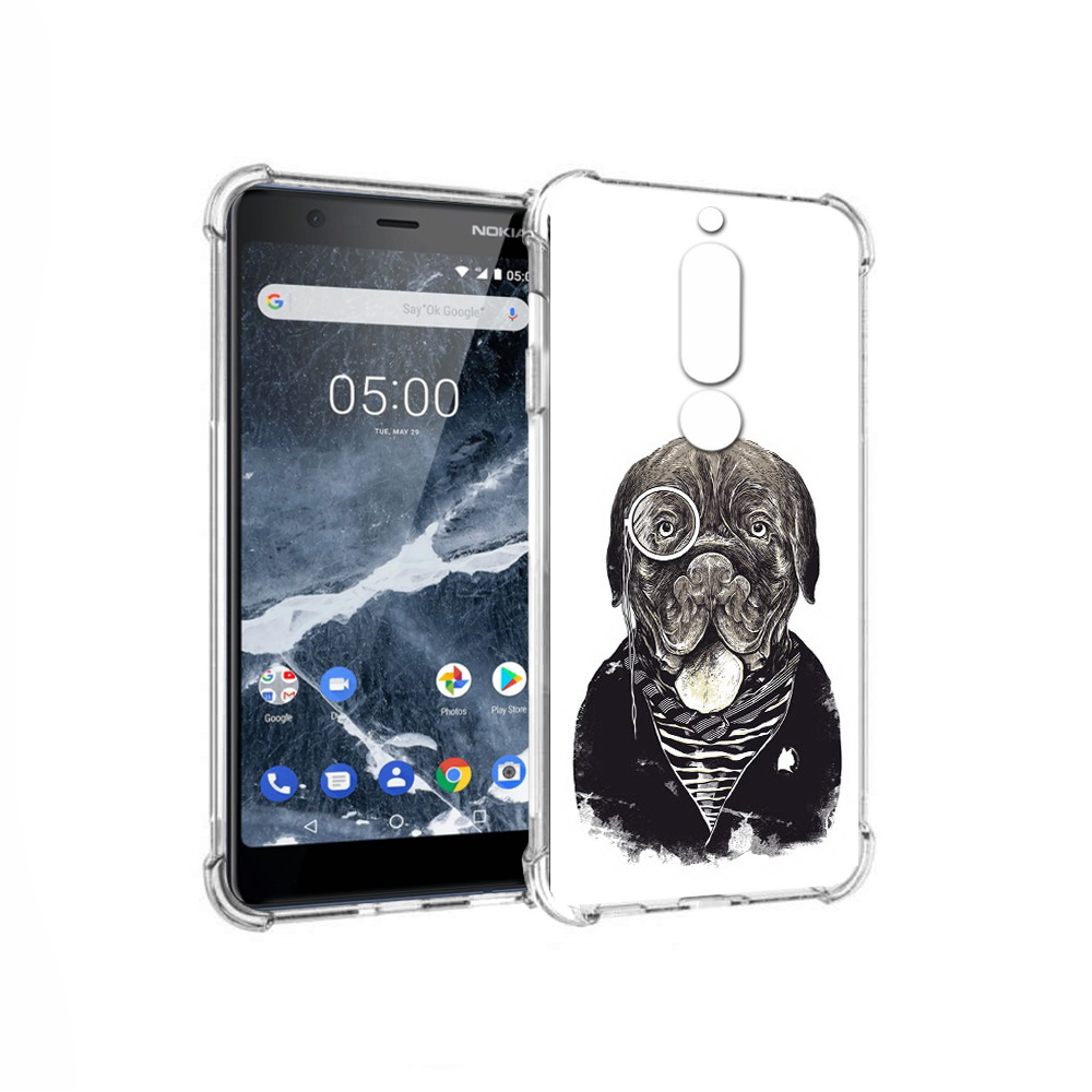 

Чехол MyPads Tocco для Nokia 5.1 солидный песик (PT114144.121.615), Прозрачный, Tocco