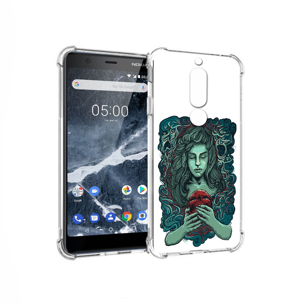 

Чехол MyPads Tocco для Nokia 5.1 спящая девушка (PT114144.121.619), Прозрачный, Tocco