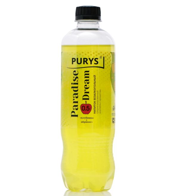 

Газированный напиток Purys Paradise Dream клубника-абрикос 0,5 л