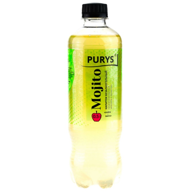 

Газированный напиток Purys Mojito лайм-мята 0,5 л